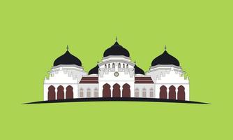Detail Masjid Raya Baiturrahman Vector Nomer 18
