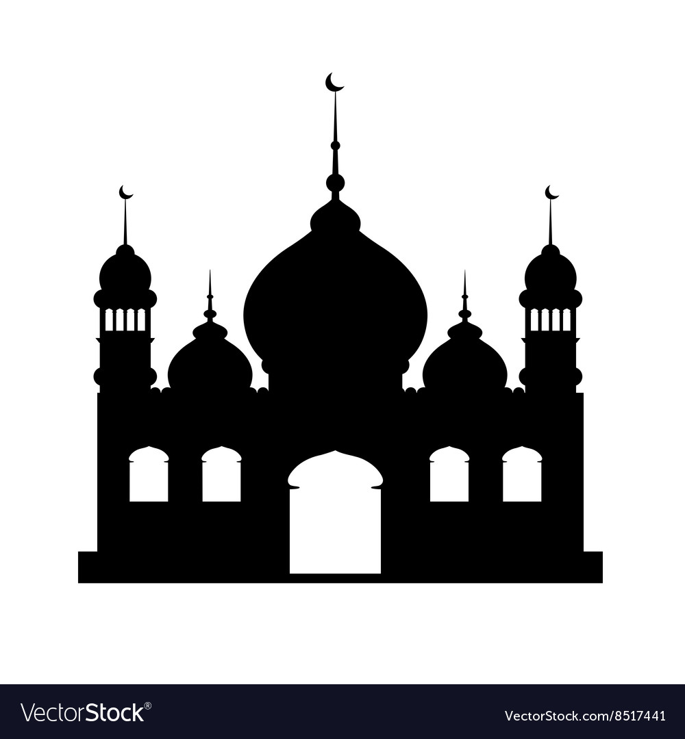Detail Masjid Silhouette Vector Nomer 2