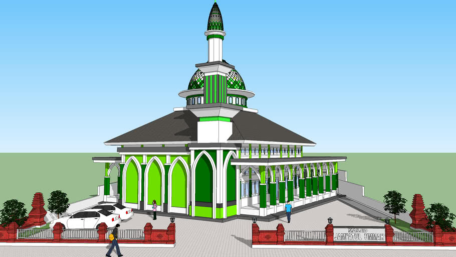 Detail Masjid Sketchup Nomer 11