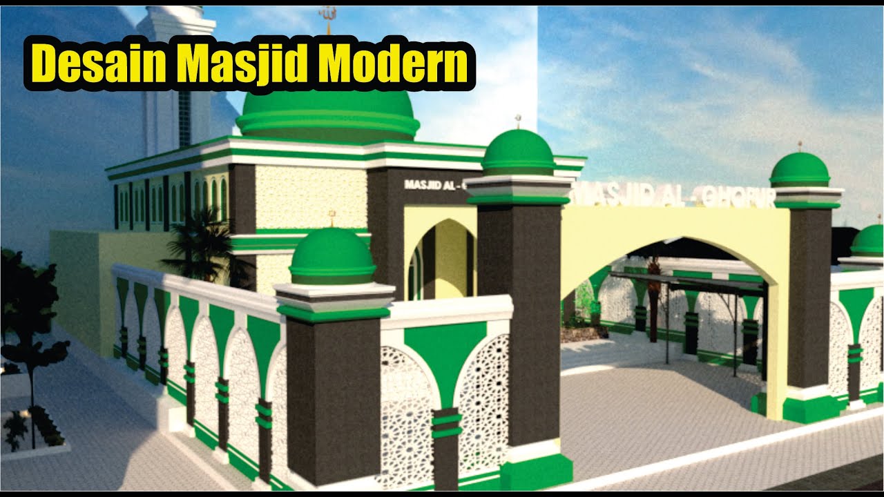 Detail Masjid Sketchup Nomer 25