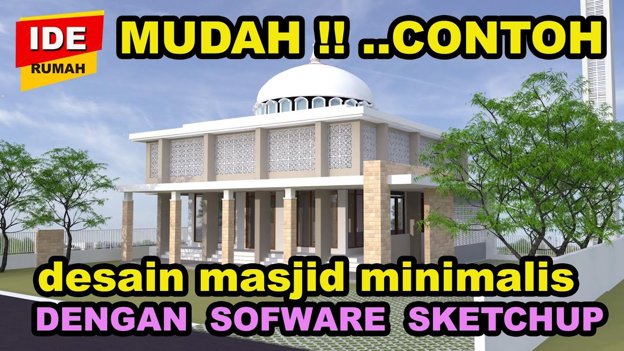 Detail Masjid Sketchup Nomer 27