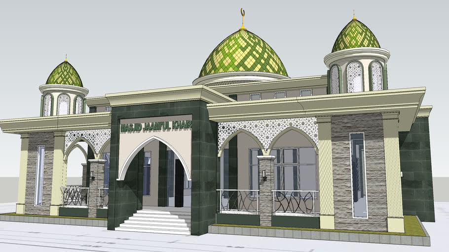 Detail Masjid Sketchup Nomer 4