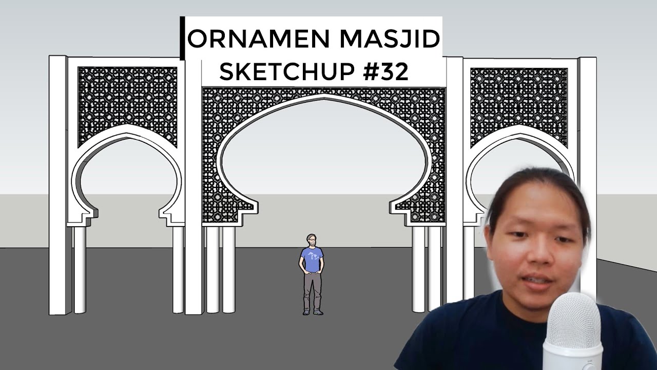 Detail Masjid Sketchup Nomer 34