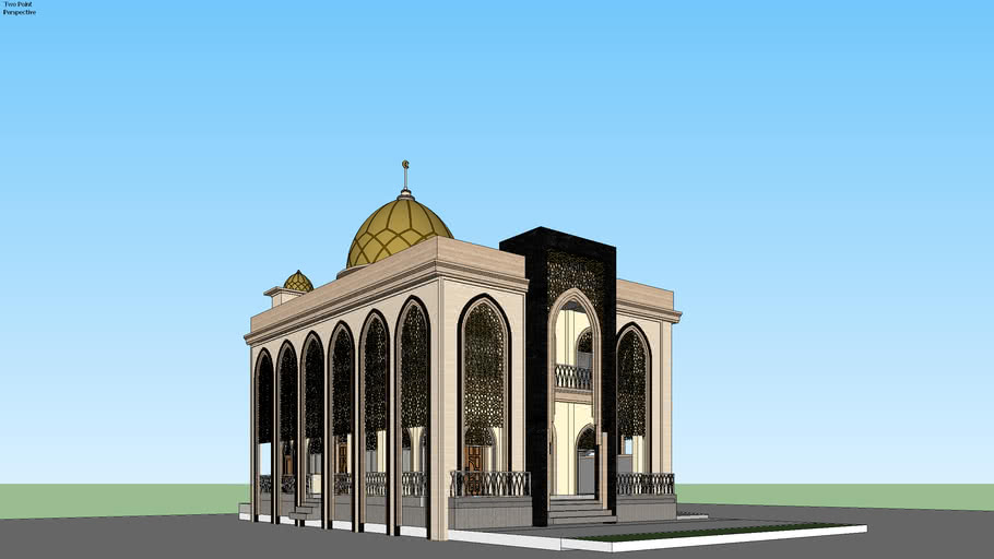 Detail Masjid Sketchup Nomer 5