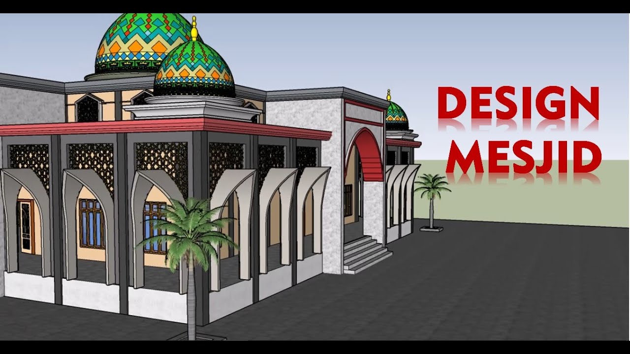 Detail Masjid Sketchup Nomer 37