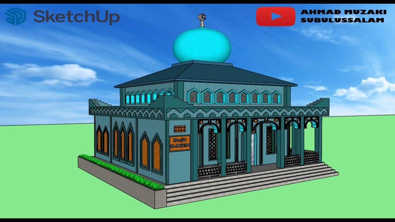 Detail Masjid Sketchup Nomer 41