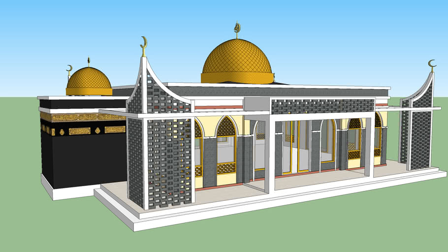 Detail Masjid Sketchup Nomer 8