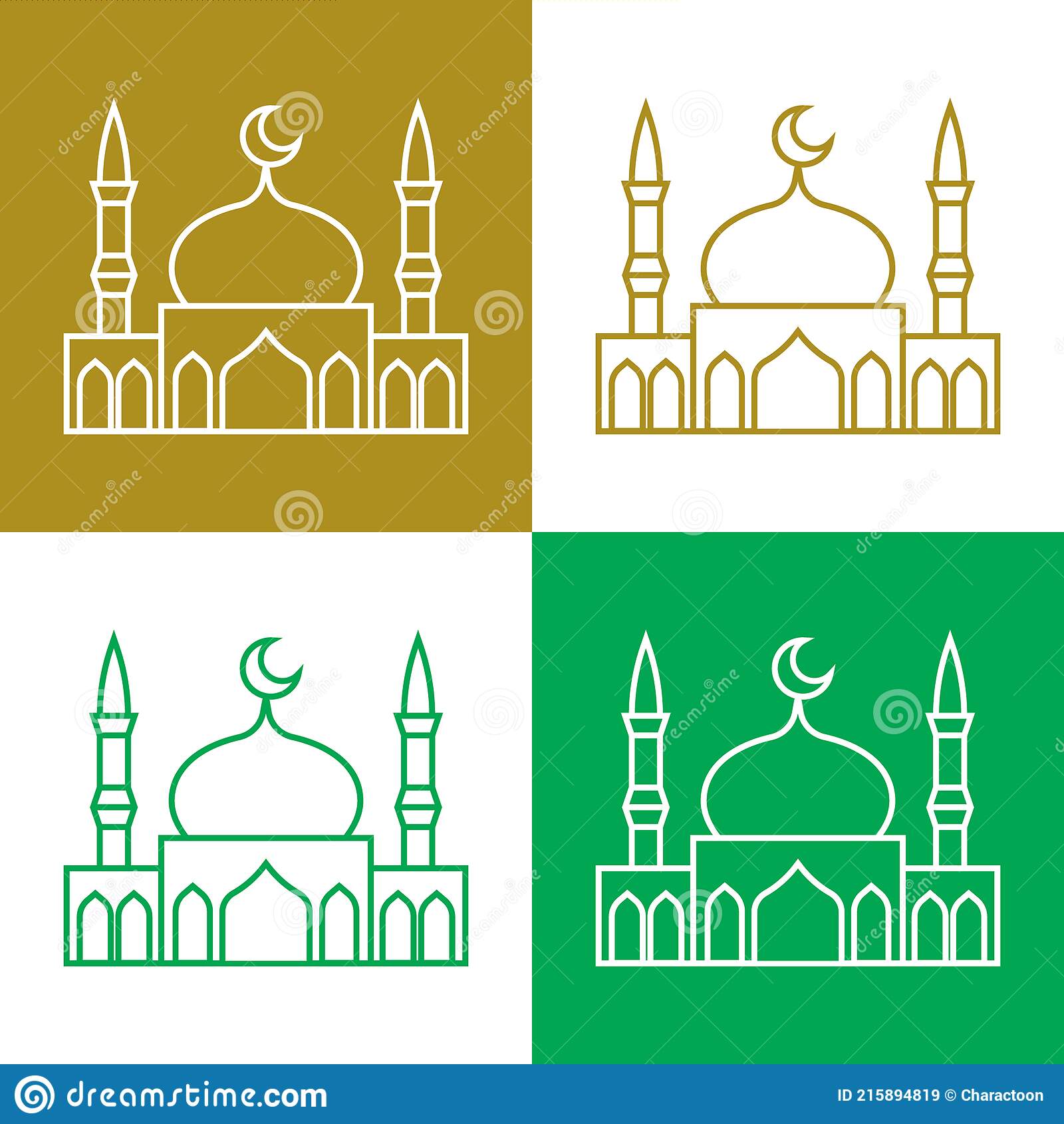 Detail Masjid Vector Corel Draw Nomer 32