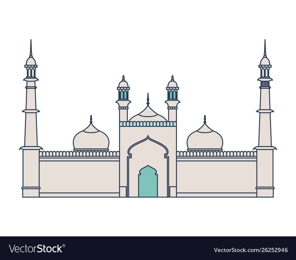 Detail Masjid Vector Free Nomer 26