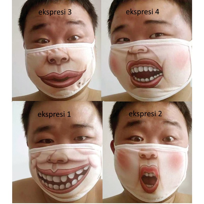 Detail Masker Bergambar Lucu Nomer 3