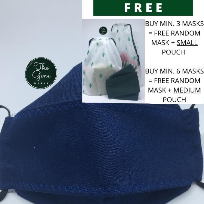 Detail Masker Biru Dongker Nomer 33