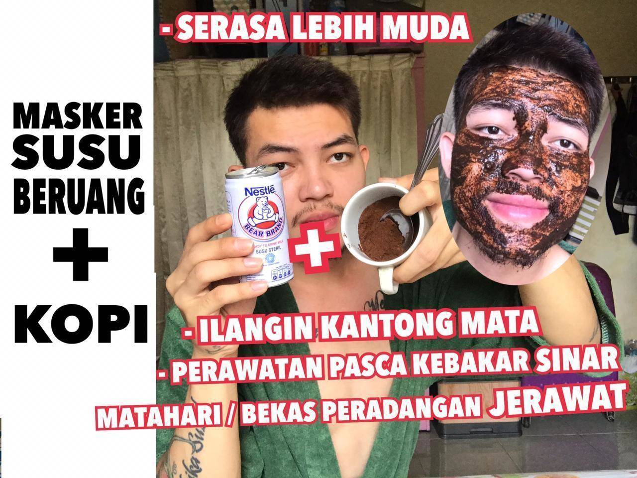 Detail Masker Kopi Dan Susu Beruang Nomer 2