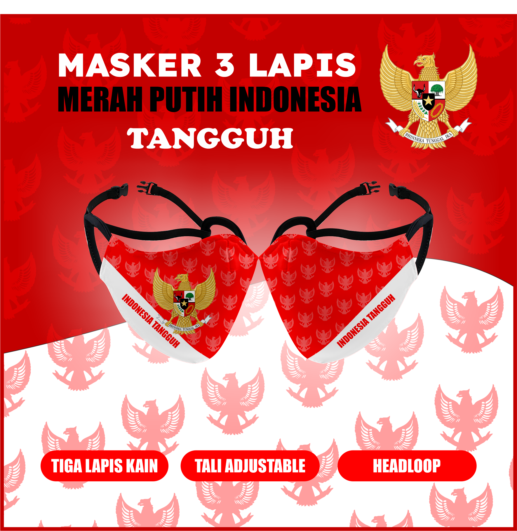 Detail Masker Merah Putih Png Nomer 30