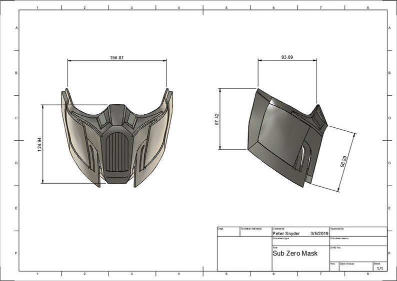 Detail Masker Sub Zero Nomer 39
