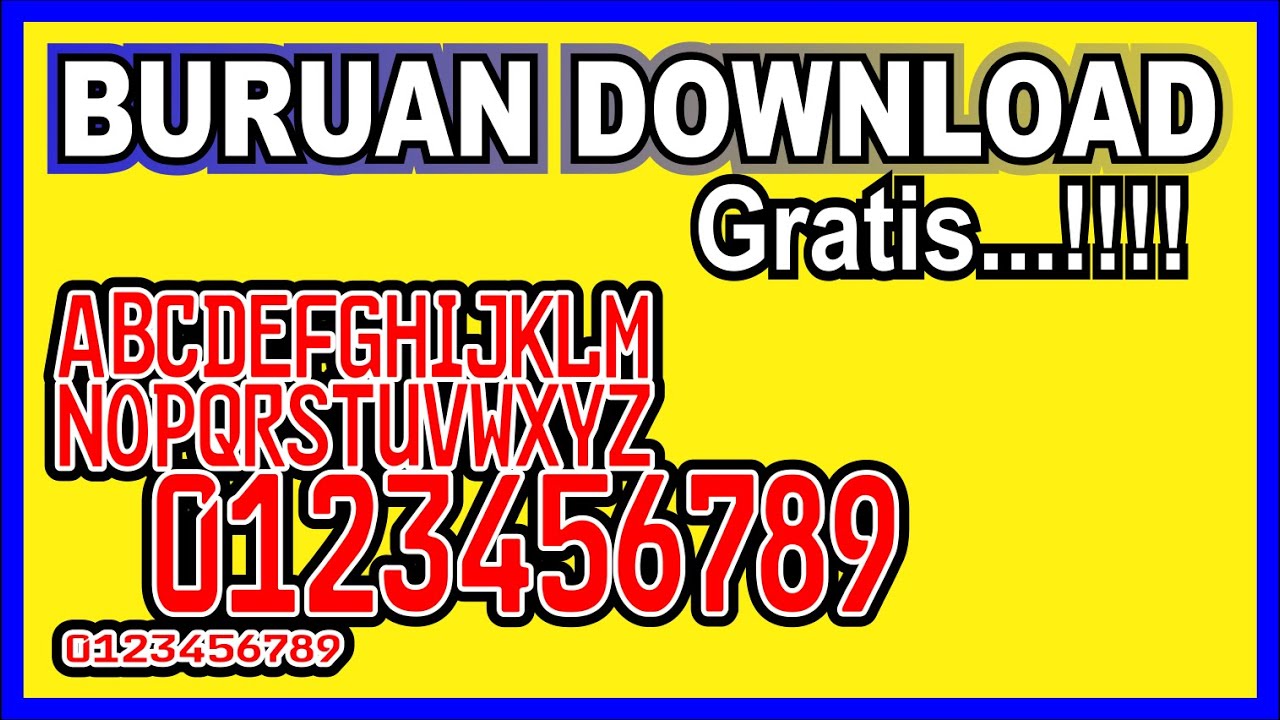 Detail Master Font Plat Nomor Nomer 16
