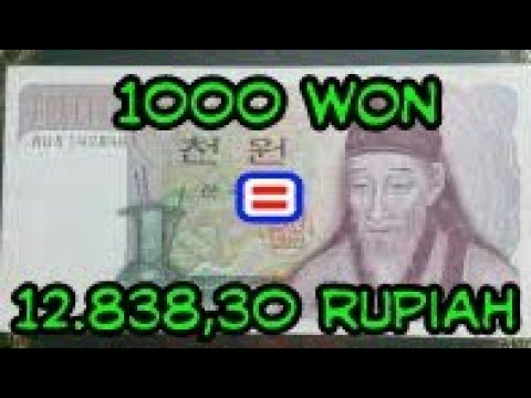 Detail Mata Uang Korea 1000 Won Nomer 51