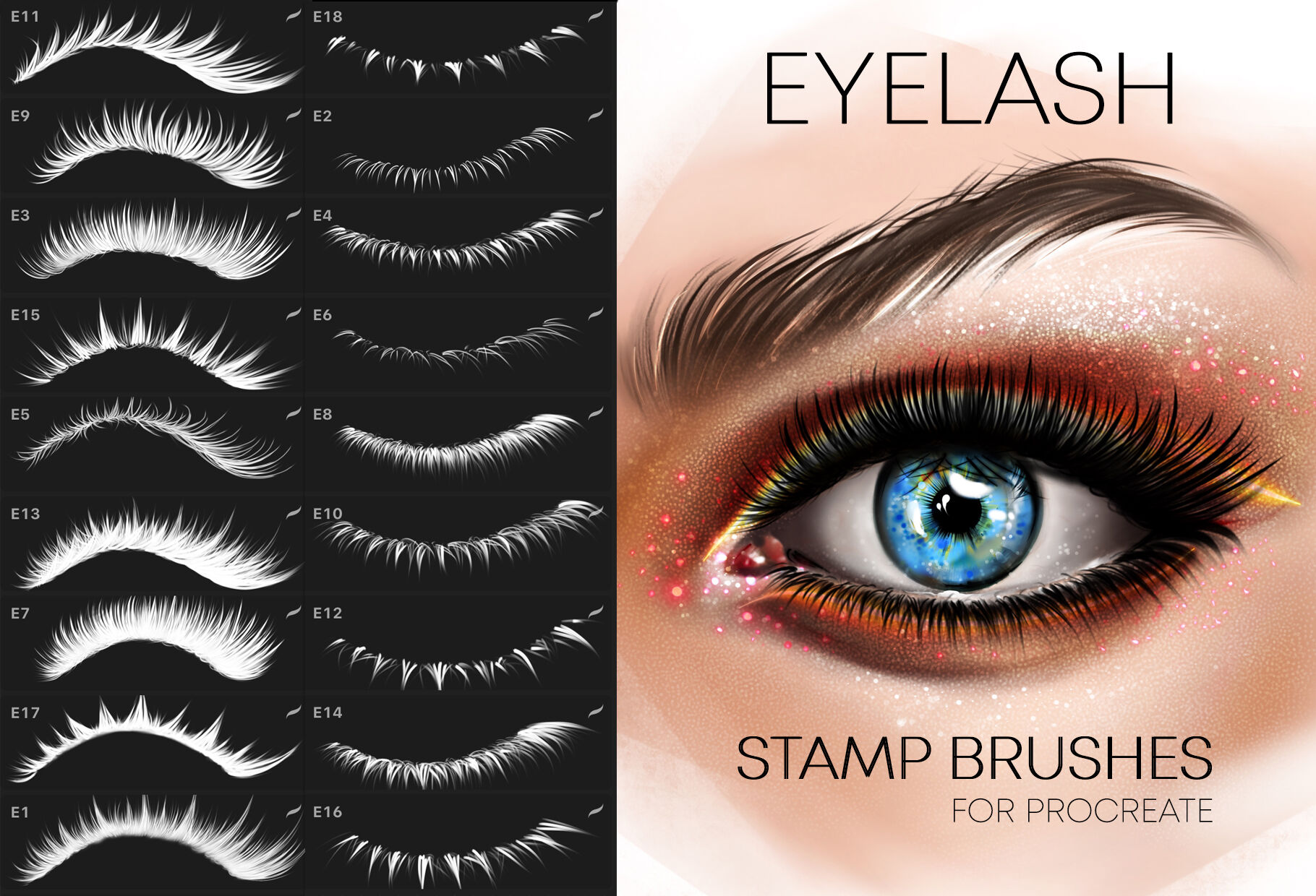 Detail Photoshop Eyelash Brushes Nomer 22