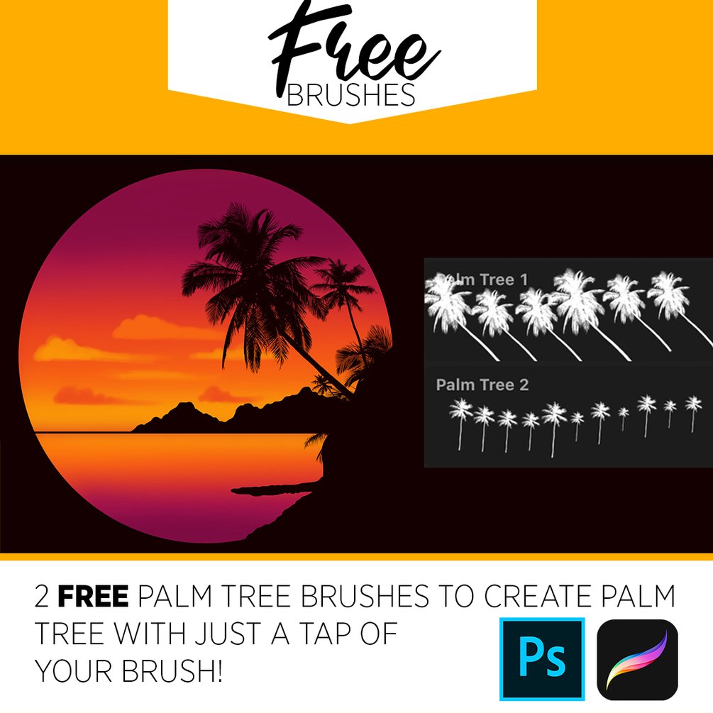 Detail Photoshop Palm Tree Brushes Nomer 18