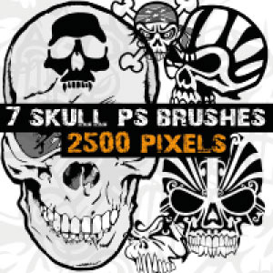 Detail Photoshop Skull Brushes Nomer 39