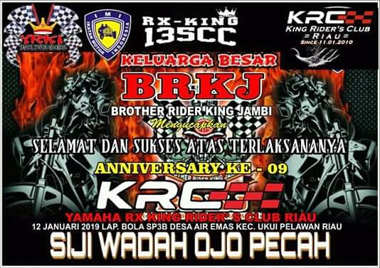 Detail Piagam Anniversary Club Motor Nomer 44