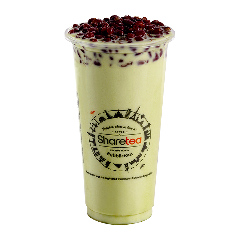 Detail Matcha Red Bean Milk Tea Nomer 4