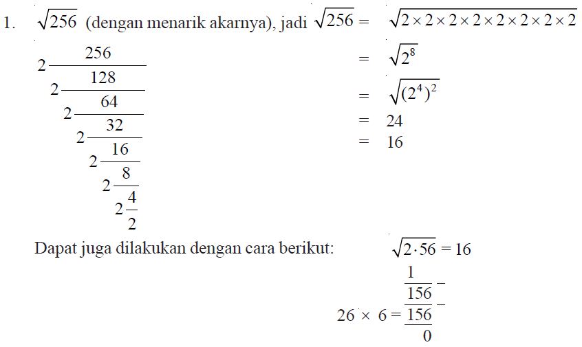 Detail Matematika Akar Kuadrat Nomer 9