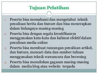 Detail Materi Pelatihan Jurnalistik Ppt Nomer 5