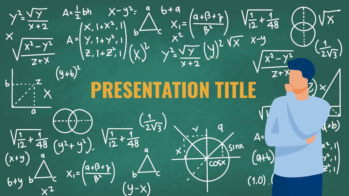 Detail Math Background For Powerpoint Nomer 8