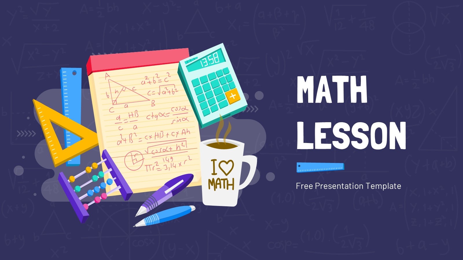 Detail Math Powerpoint Background Nomer 12