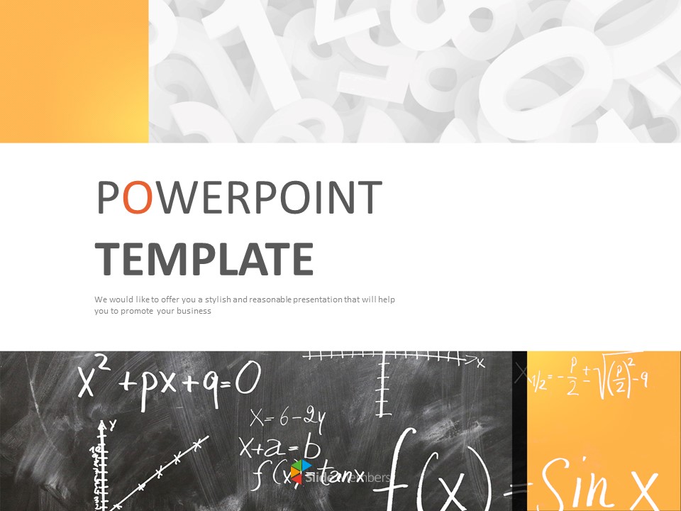 Detail Math Powerpoint Template Nomer 24