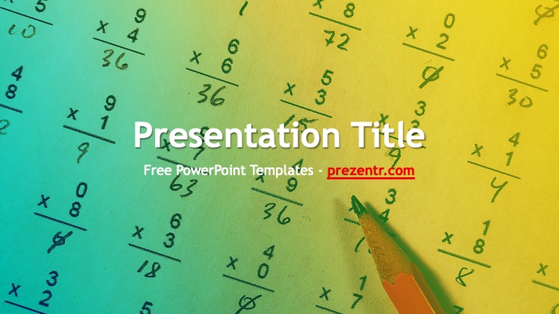 Detail Math Powerpoint Template Nomer 31