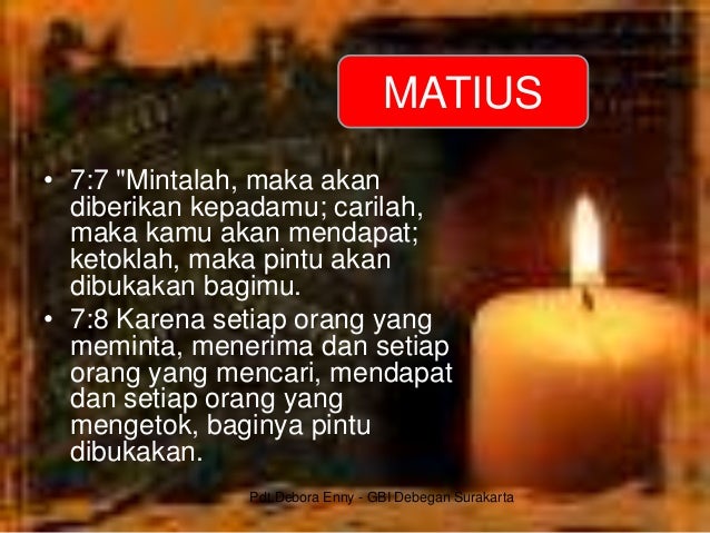 Detail Matius 7 7 8 Nomer 17