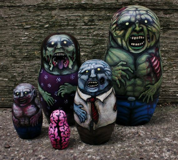 Detail Matryoshka Doll Zombies Nomer 20