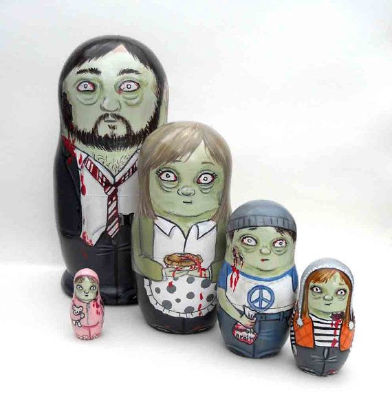 Detail Matryoshka Doll Zombies Nomer 7