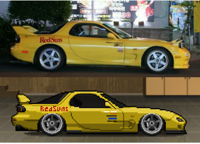 Detail Mazda Rx7 Initial D Nomer 20