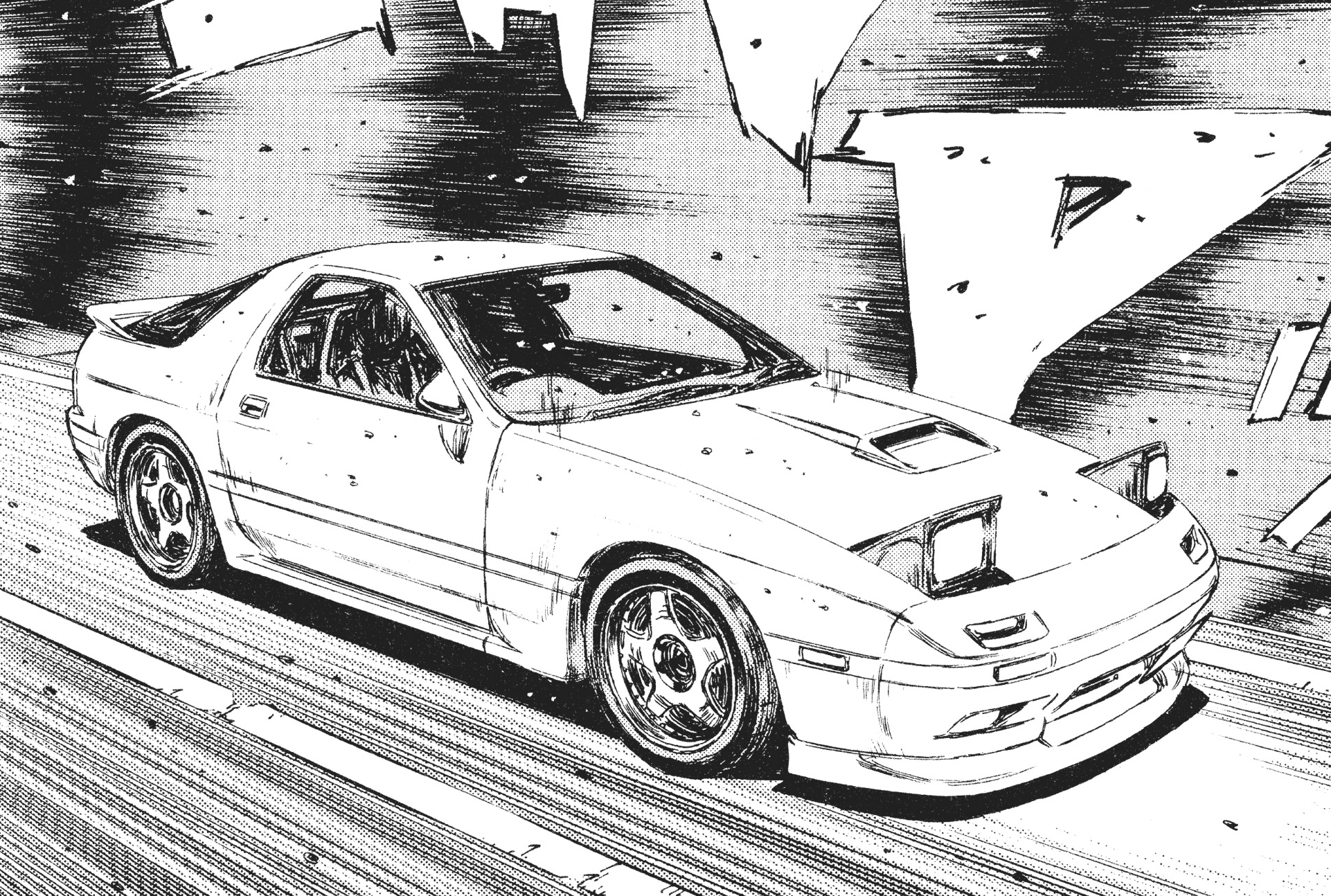 Detail Mazda Rx7 Initial D Nomer 34