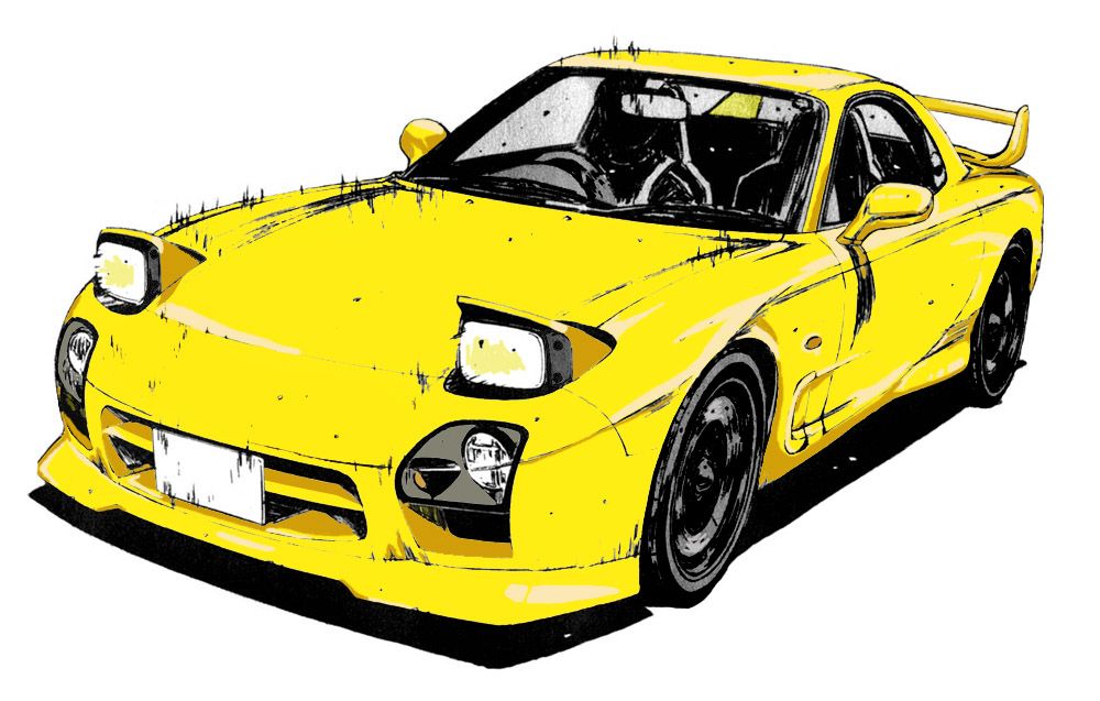 Detail Mazda Rx7 Initial D Nomer 8