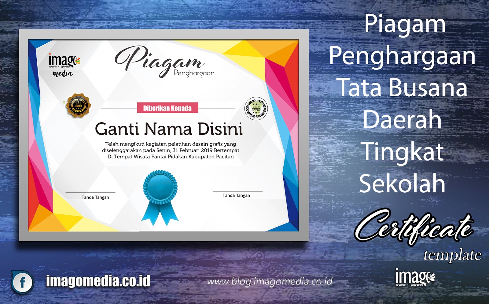 Detail Piagam Kosong Nomer 23