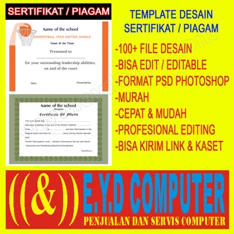 Detail Piagam Template Nomer 36