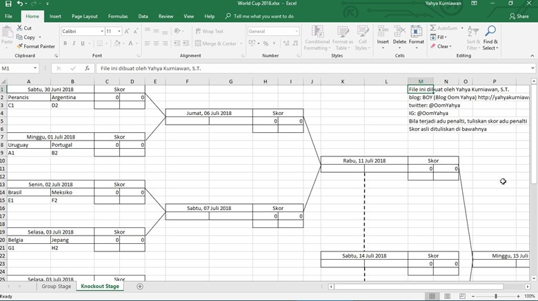 Detail Piala Dunia 2018 Excel Nomer 4