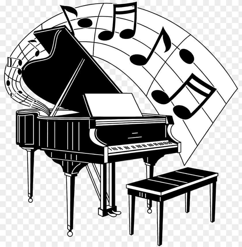 Detail Piano Clipart Transparent Background Nomer 14