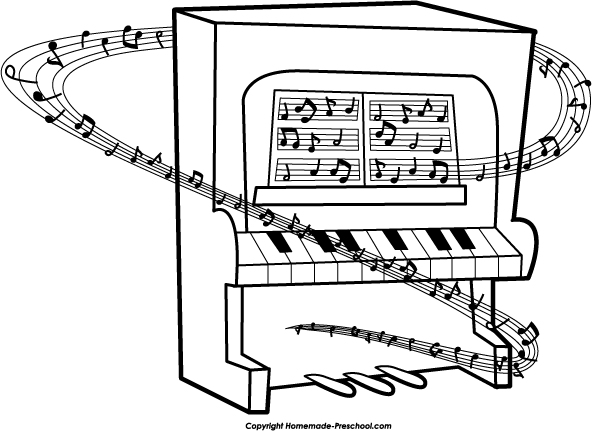 Detail Piano Images Free Clip Art Nomer 32