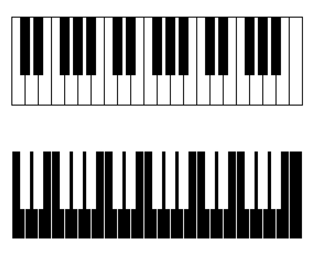 Detail Piano Keyboard Clipart Free Nomer 40