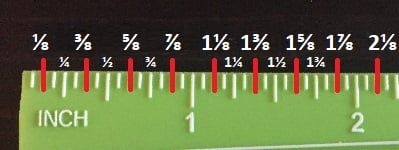 Detail Pic Of A Ruler In Inches Nomer 12