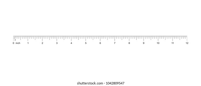 Detail Pic Of A Ruler In Inches Nomer 3