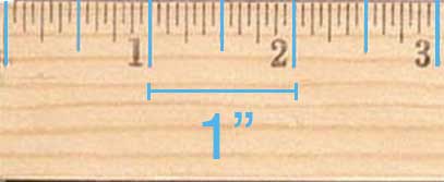 Detail Pic Of A Ruler In Inches Nomer 52