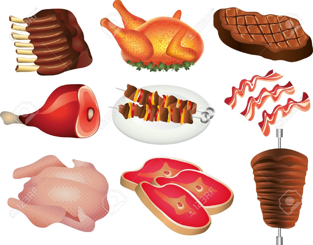 Detail Meat Clipart Nomer 17