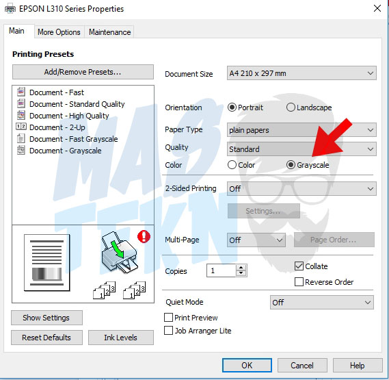 Detail Mecetak Gambar Agar Berwarna Hitam Putih Pada Mc Word Nomer 14