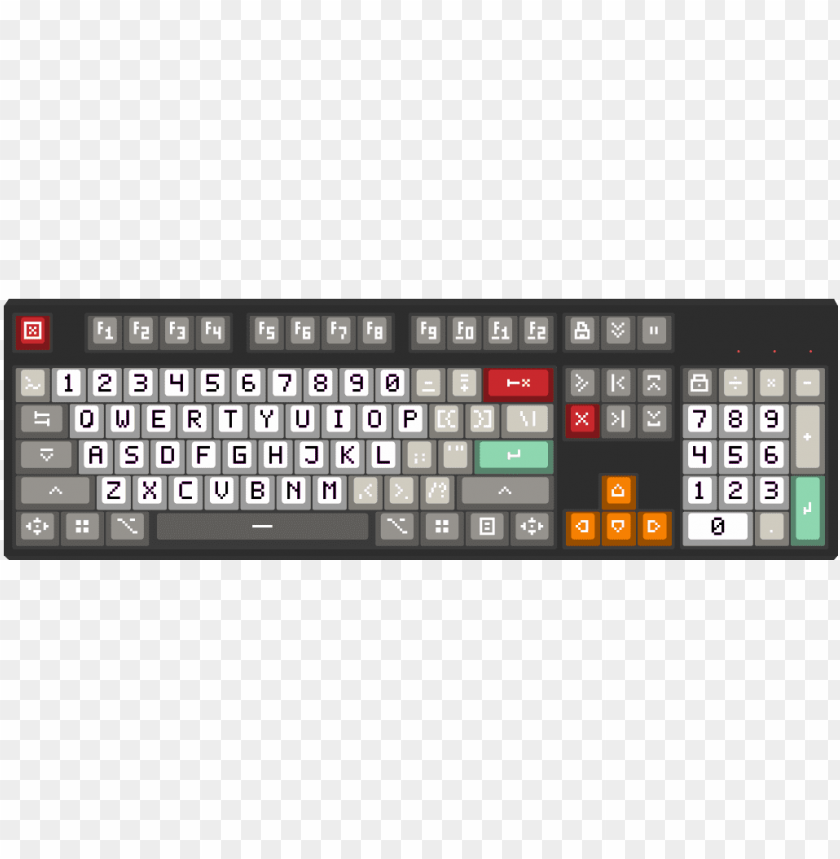 Detail Mechanical Keyboard Png Nomer 27