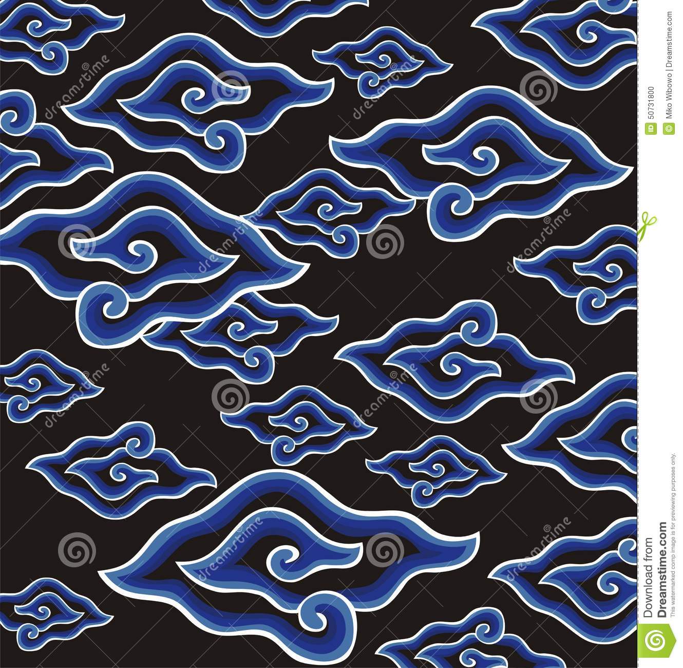 Detail Mega Mendung Vector Nomer 17